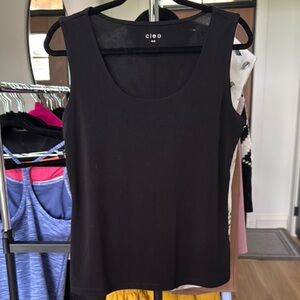 Cleo Black Fitted Tank Top